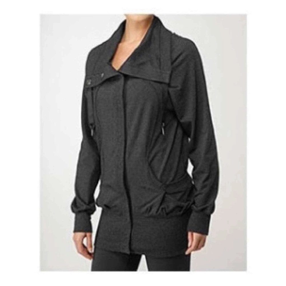 Lululemon Refresh Grey Snap Up Jacket Small - image 1